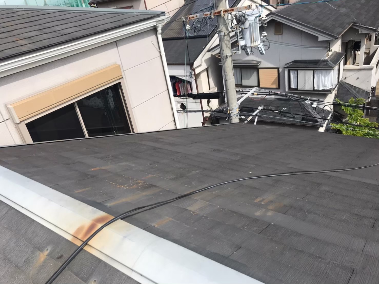 無料点検屋根のアンテナ倒壊